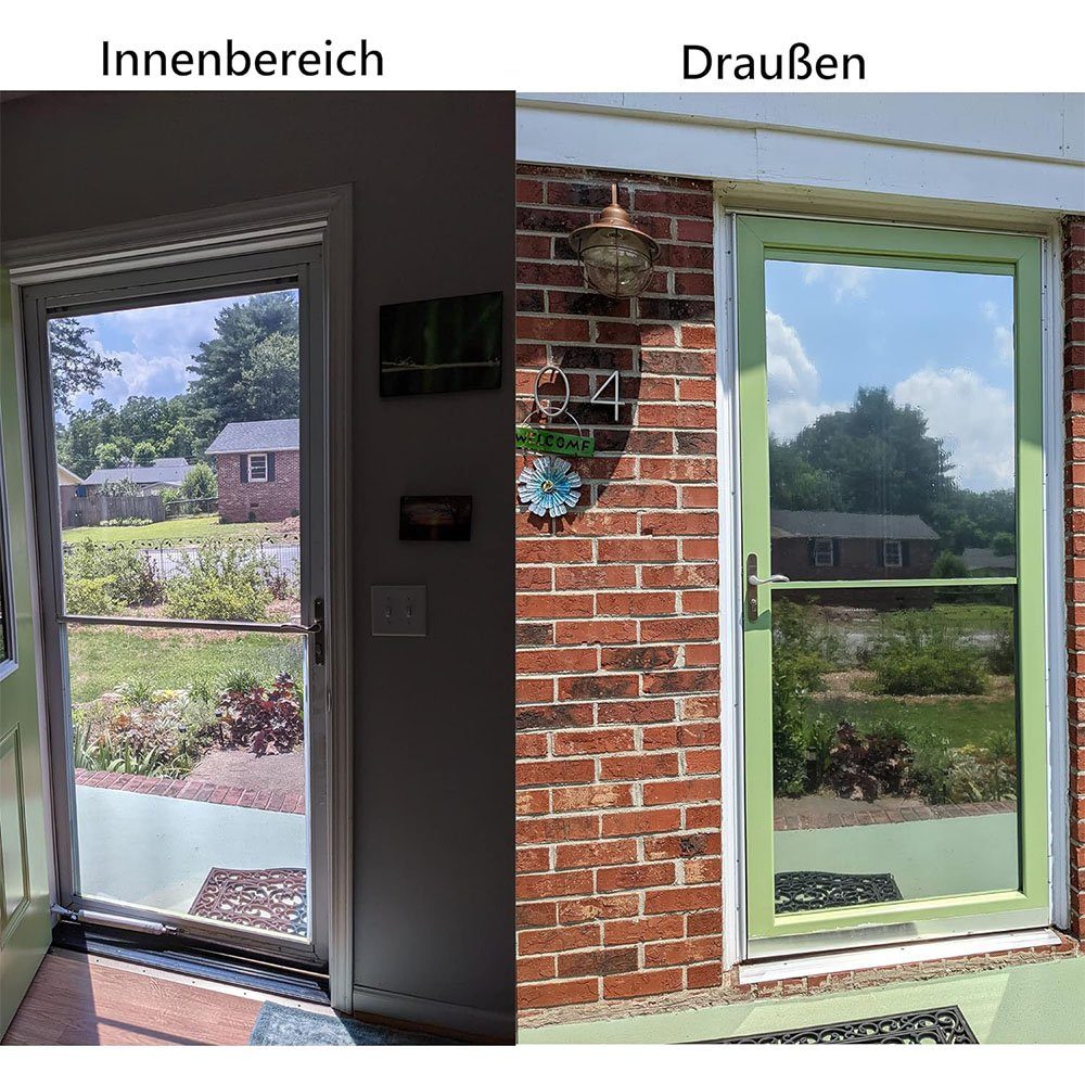 Fensterfolie Spiegelfolie Fensterfolie selbsthaftend Blickdicht Sichtschutzfolie, Sarfly