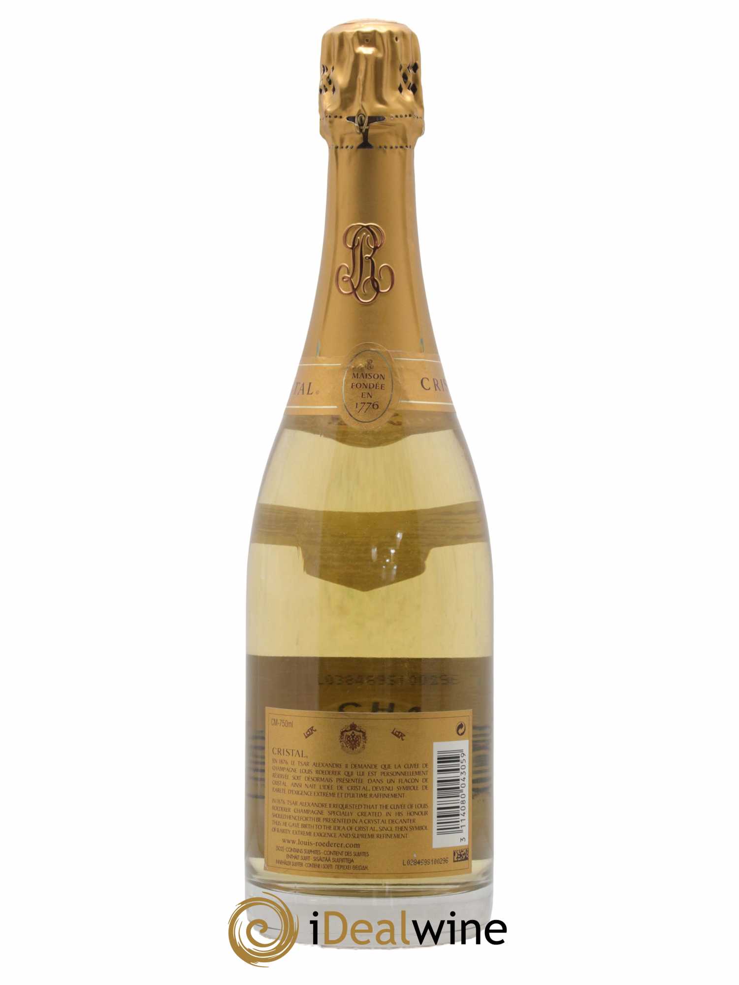Cristal Louis Roederer  2005 - Lot de 1 Bouteille