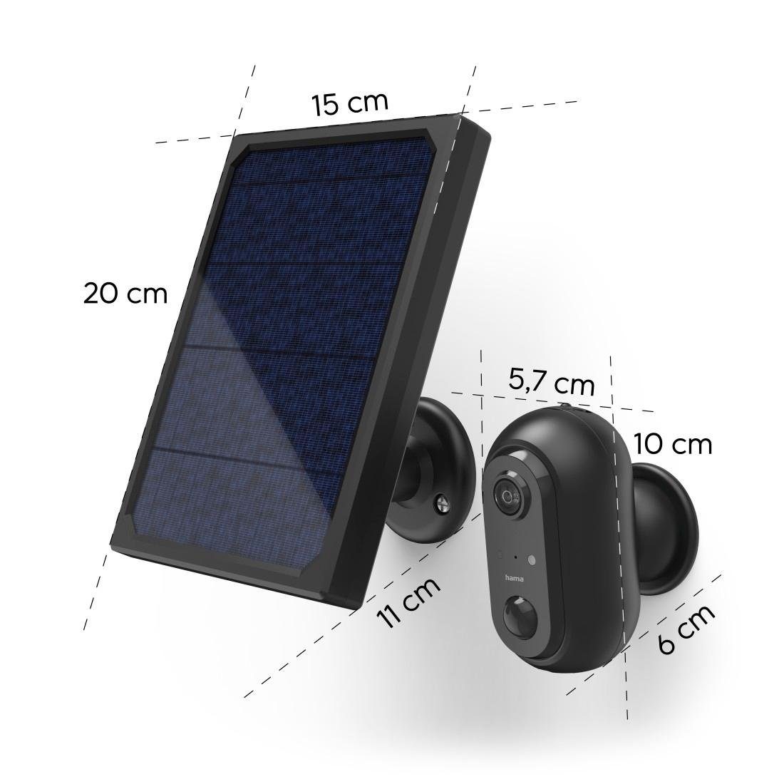 Hama WLAN Kamera Outdoor (App, Solar, Nachtsicht, Bewegungsmelder, Live) Smart Home Kamera (Außenbereich, Innenbereich)