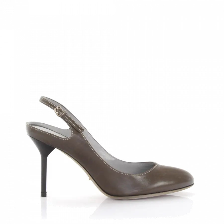 Sergio Rossi - Slingpumps Leder braun - braun
