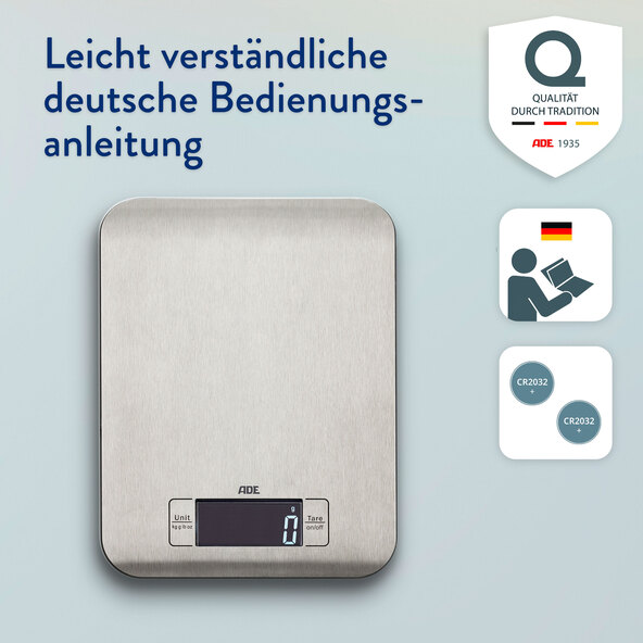 Digitale Küchenwaage Ronda, silbergrau