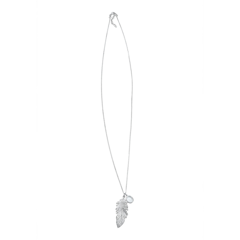 Elli Elli Collier Femme Plume Boho en Argent Sterling 925 collier