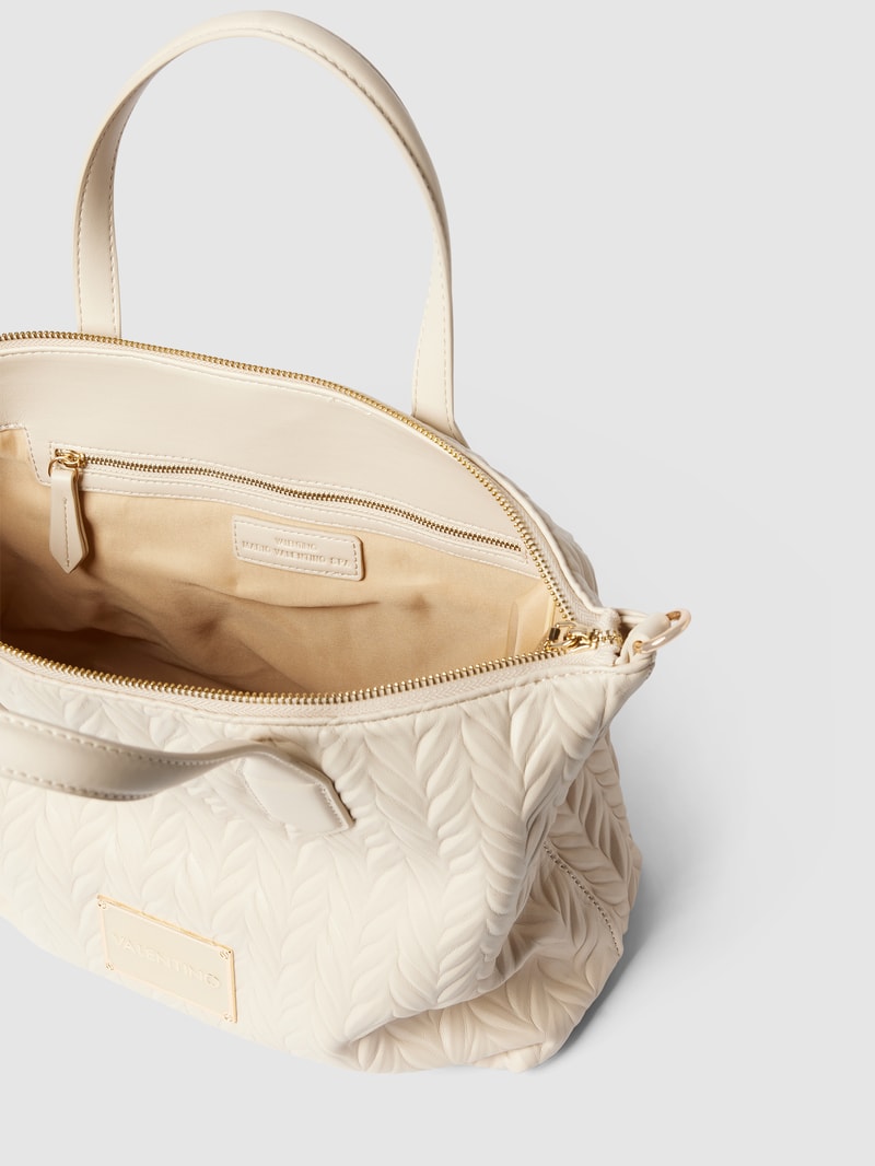 Shopper mit Strukturmuster Modell 'SUNNY RE SHOPPING BAG' in offwhite