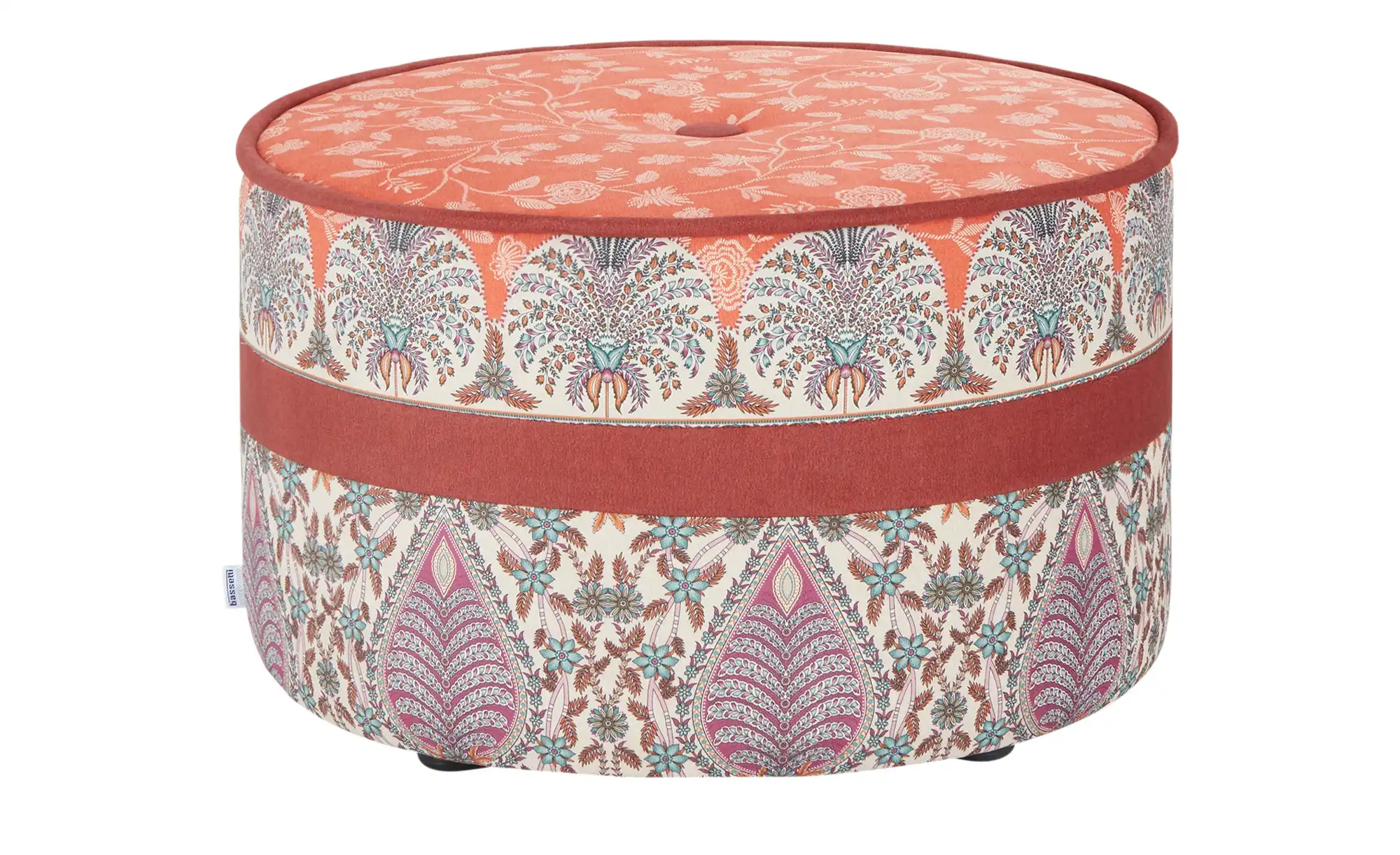 bassetti by SCHRÖNO Pouf aus Velours Tino