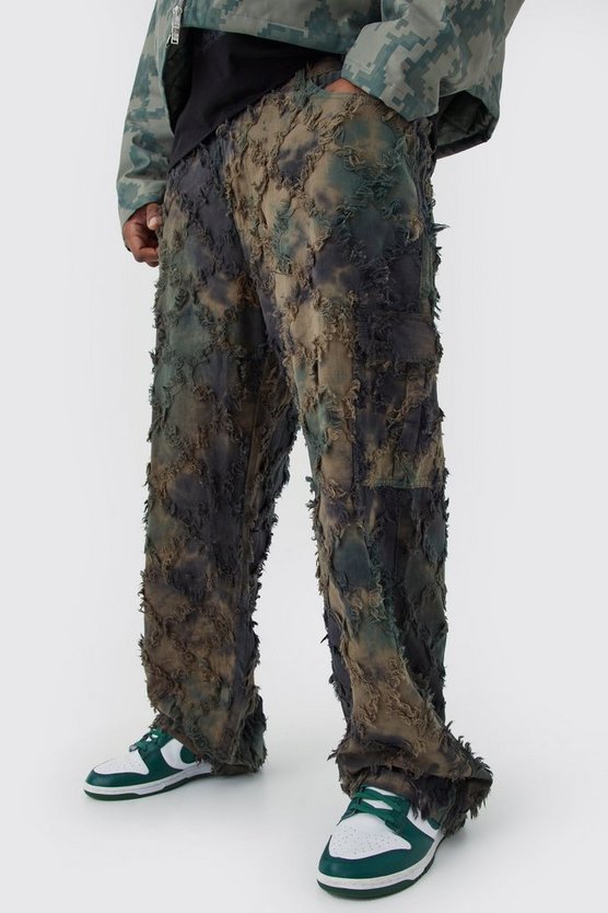 Plus lockere Camouflage Cargo-Hose