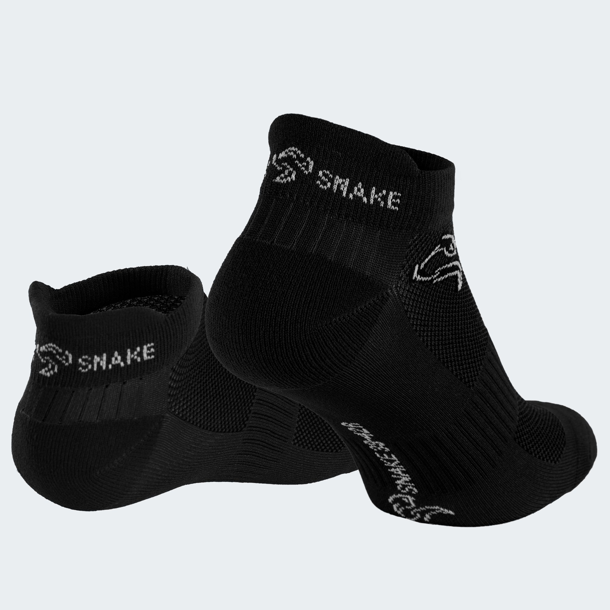 Black Snake Perfect Trail 2-Paar Black Sneaker Laufsocken