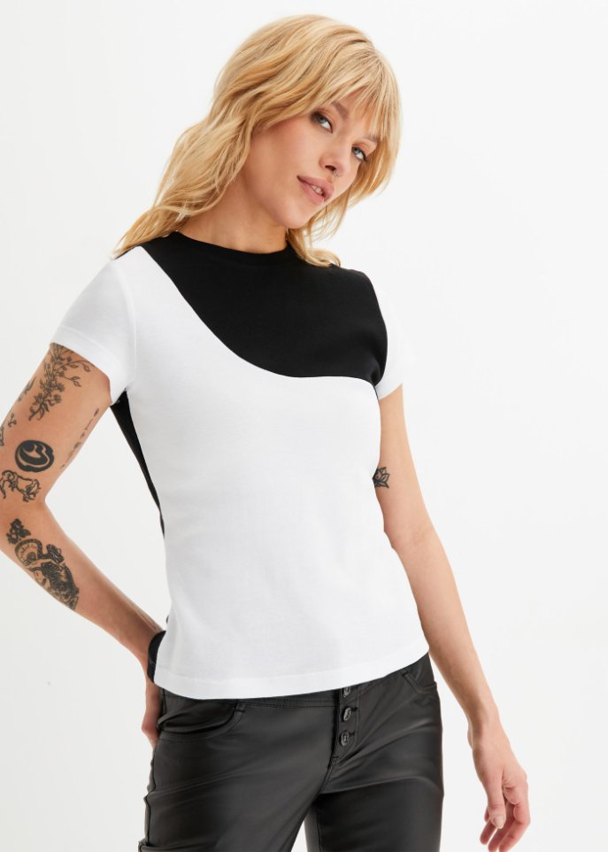 Shirt mit Colorblocking aus Bio-Baumwolle