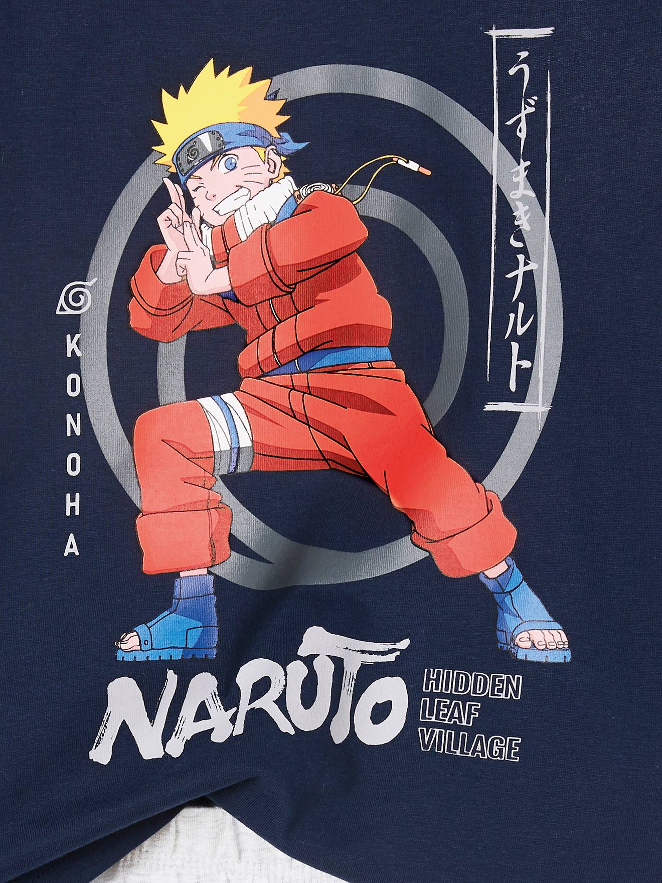 Pyjashort garçon Naruto® noir