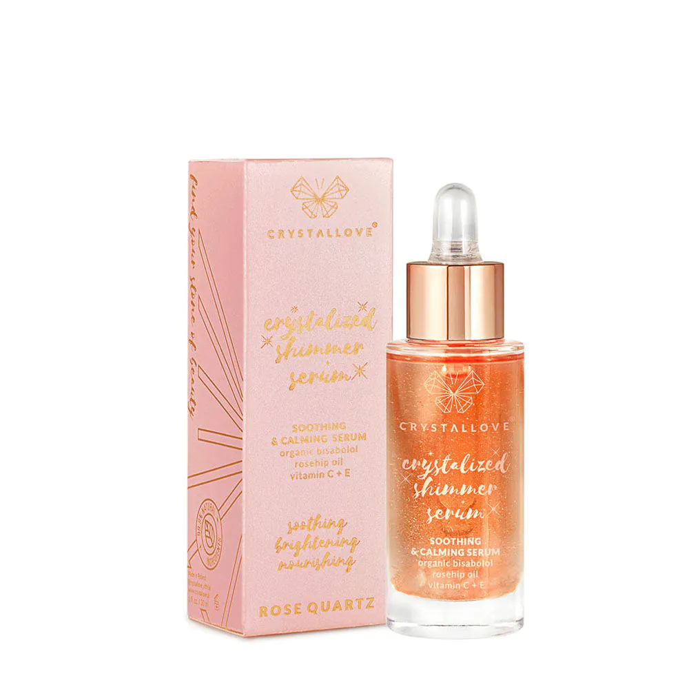 Crystallove serum za lice s ružičastim kvarcom i bisabololom