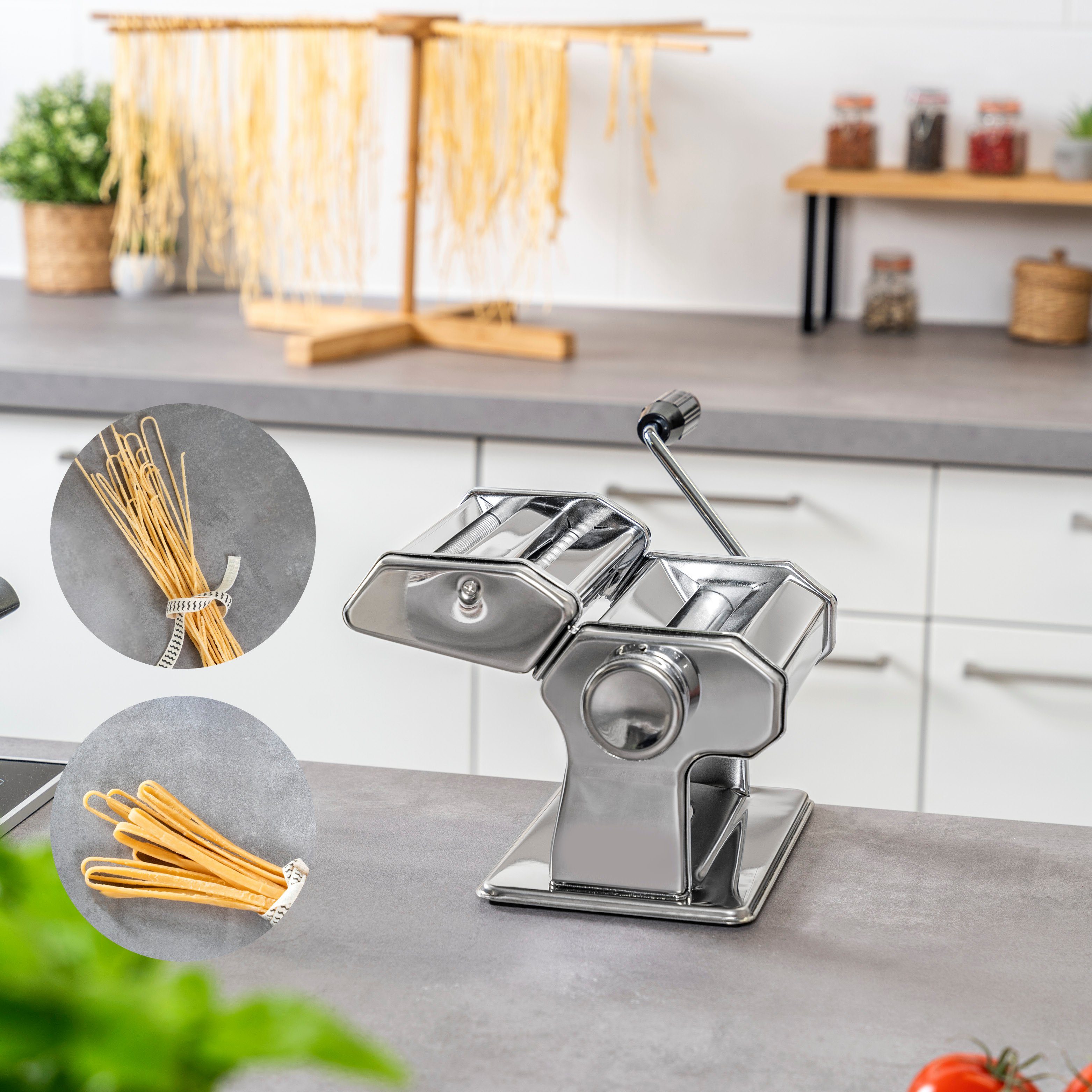 bremermann Nudelmaschine bremermann Nudelmaschine Edelstahl hochglanz - für Spaghetti, Pasta
