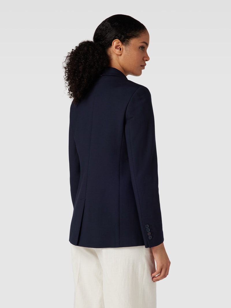 Blazer mit doppelreihiger Knopfleiste in marineblau