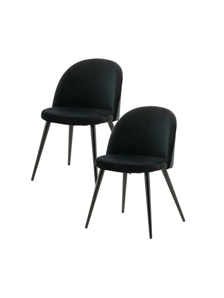 ebuy24 Essgruppe Venedig (7-teilig) Schwarz 95 x 276 cm günstig kaufen onesize