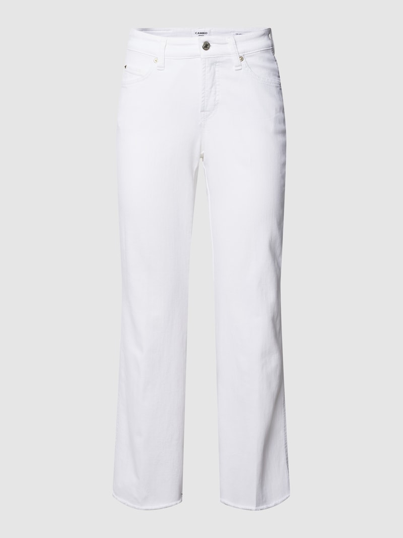 Jeans im 5-Pocket-Design Modell 'FRANCESCA' in weiß