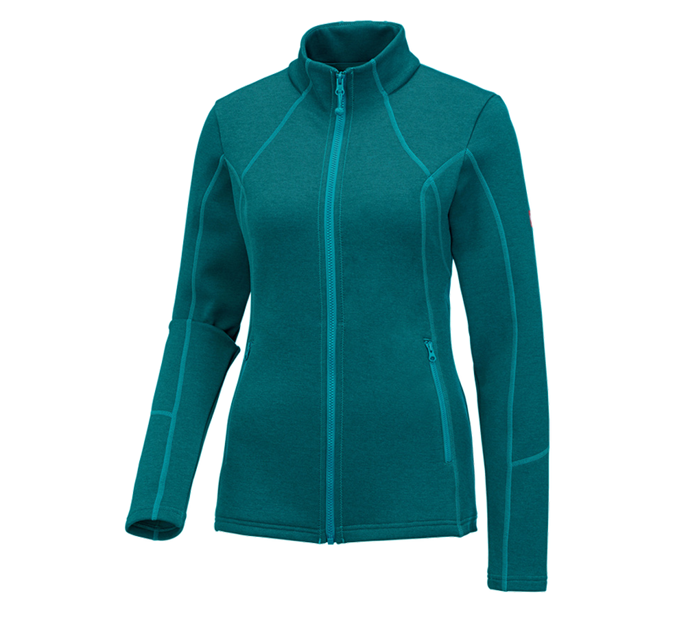 e.s. Funktions Sweatjacke melange, Damen