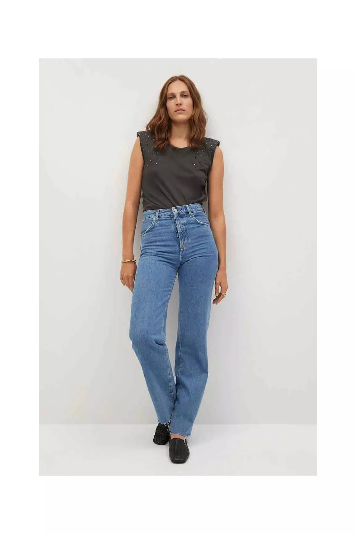 Mango Tshirts Femme couleur gris