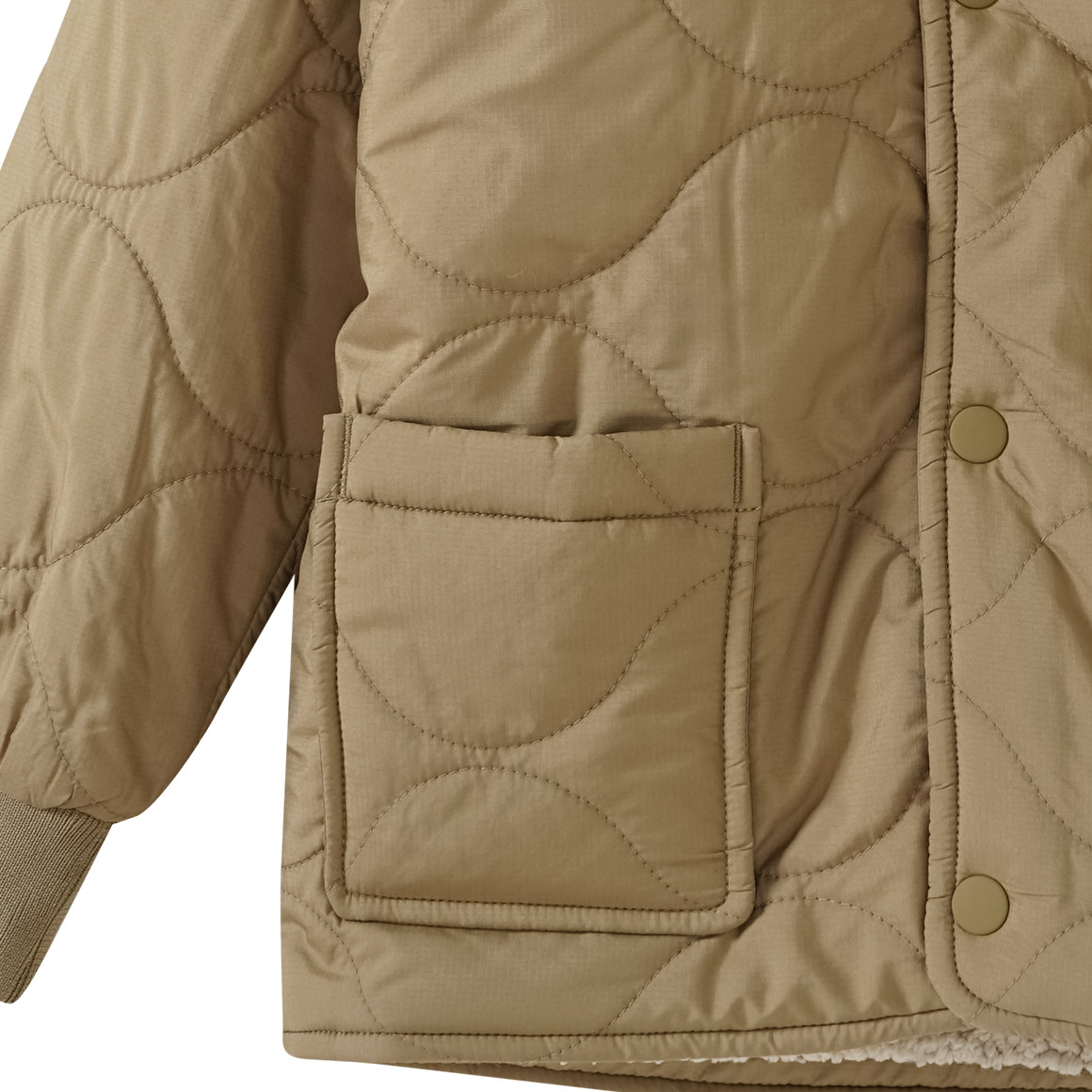 Jungen Bomberjacke mit Wellensteppung