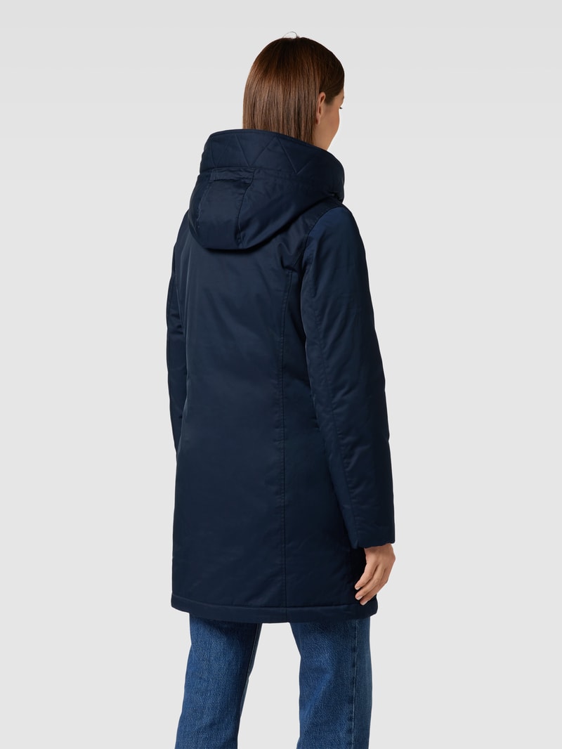 Funktionsjacke mit Kapuze in marineblau