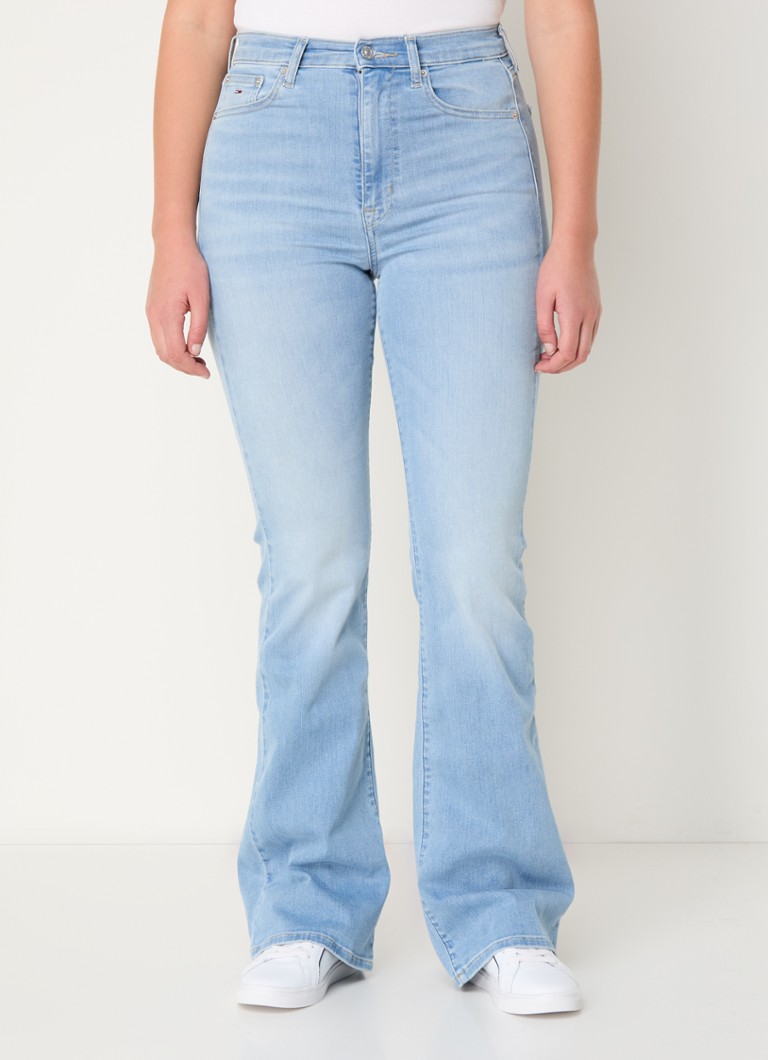 Blugi evazați cu talie înaltă Tommy Hilfiger Sylvia, ușori