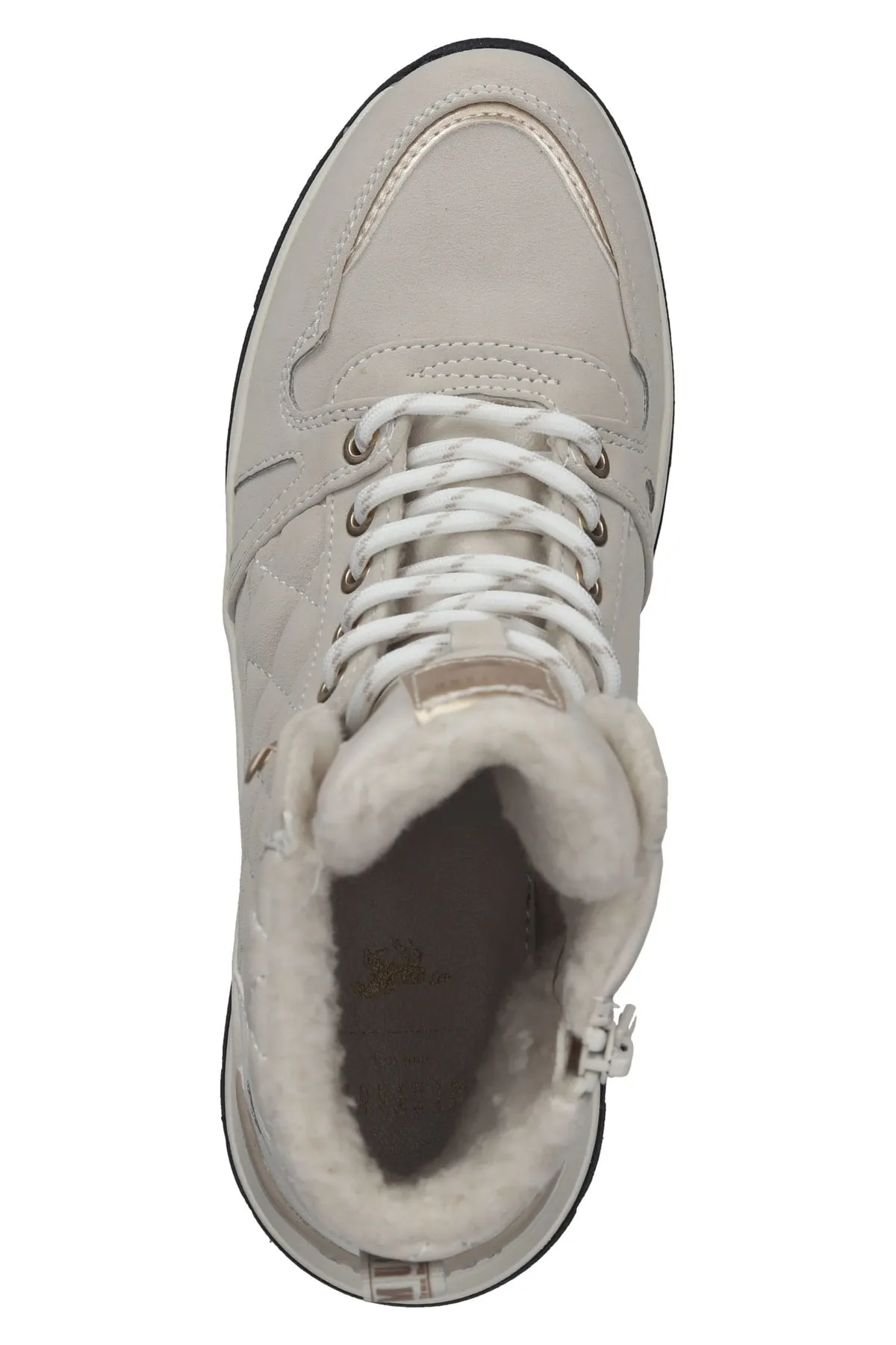 Mustang  Stiefelette - Beige - Flacher Absatz