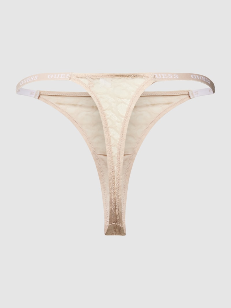 String mit Logo-Muster Modell 'EDYTHA' in beige