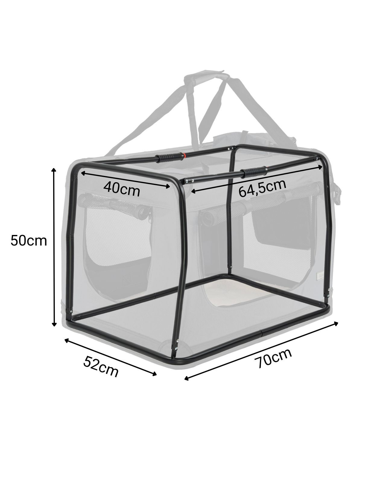 Lionto Transportboxen & Gitterboxen Lionto Hundetransportbox - faltbar - grau L