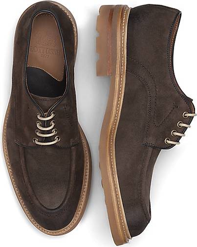 Lottusse Mokka Deer Suede Derby -Ladung