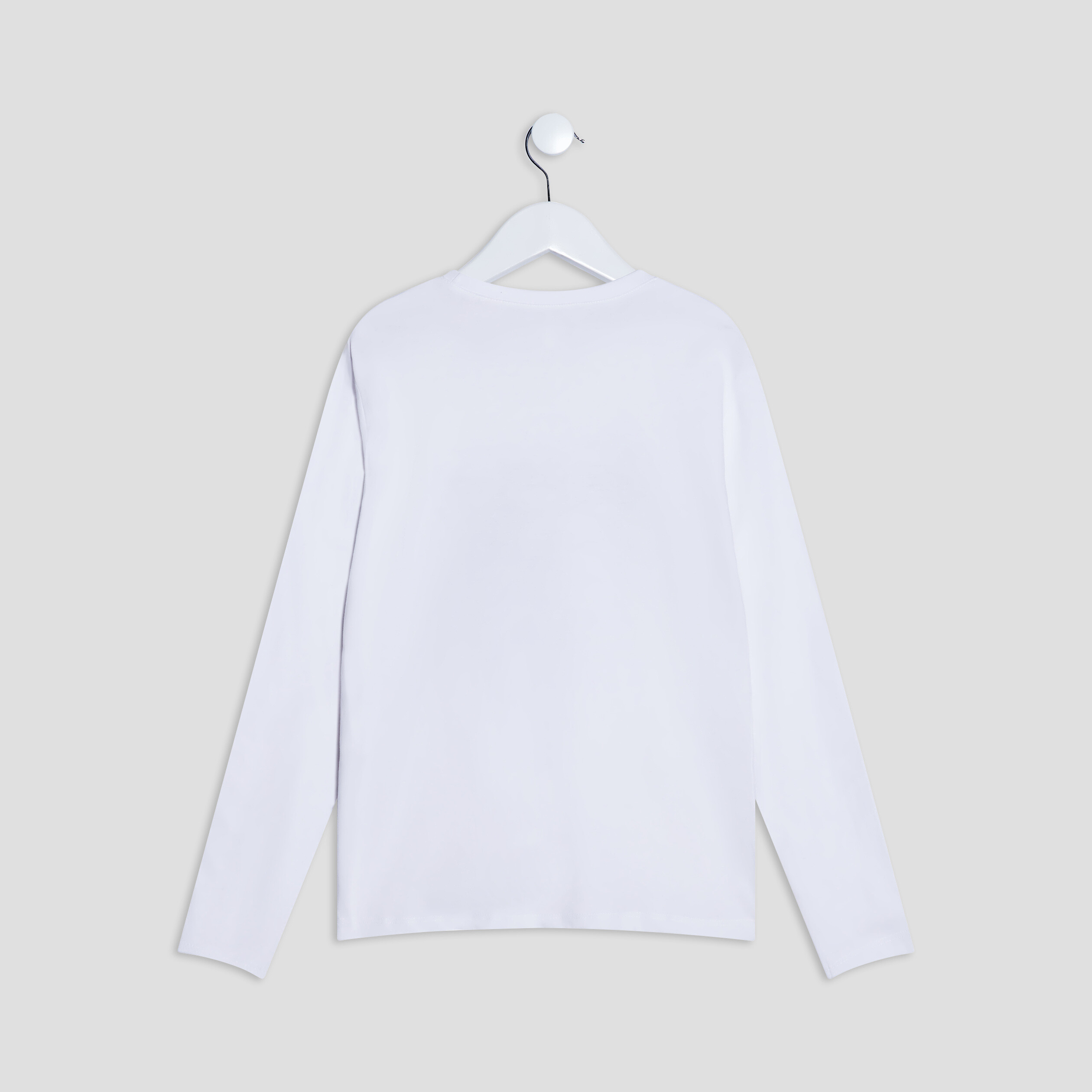 T-shirt manches longues blanc homme | La Halle