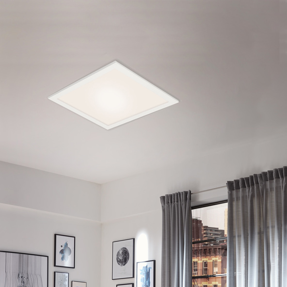 WiFi-RGB/CCT-LED-Deckenleuchte, quadratisch