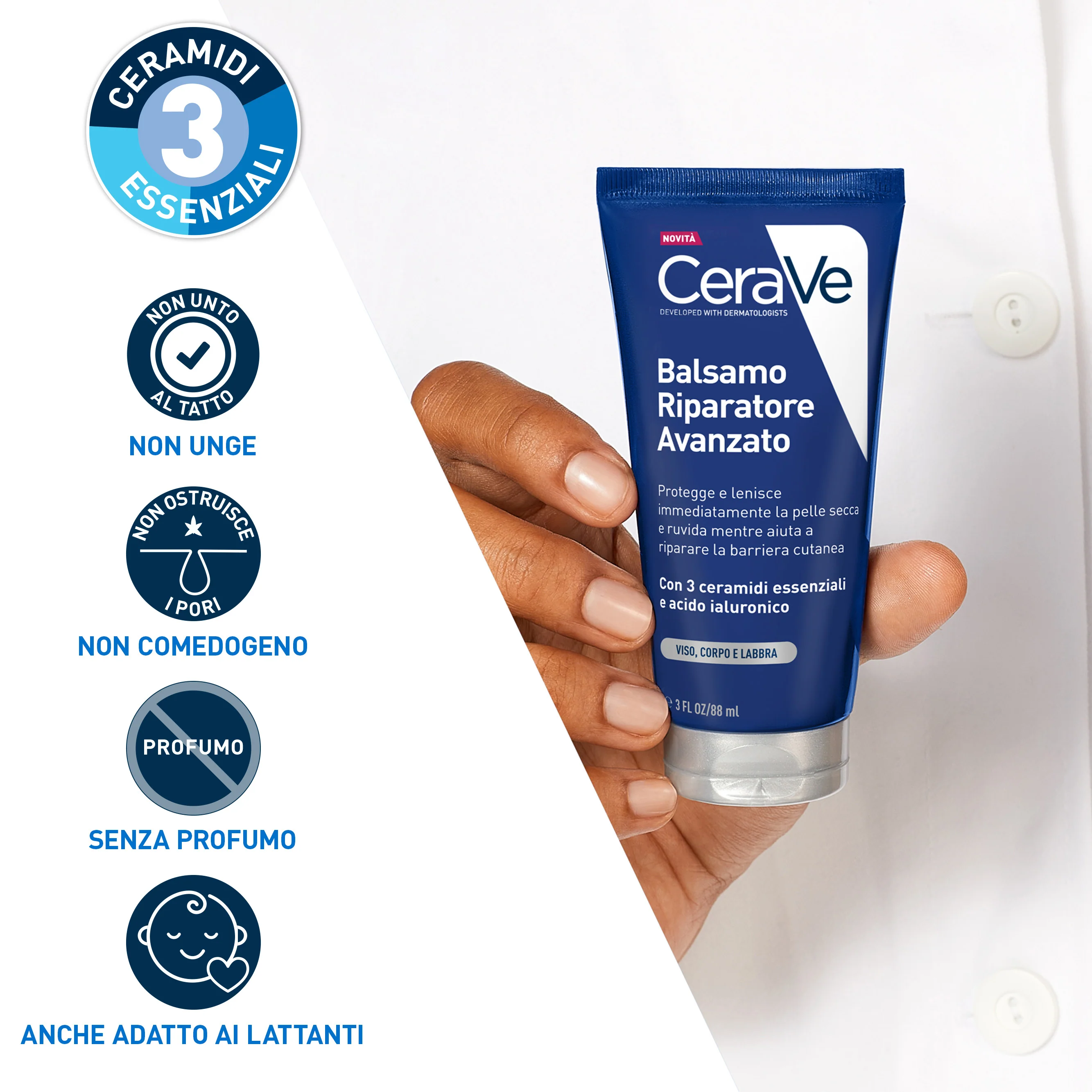 Advanced Repair Balm Moisturizers - ķermeņa krēms, 24 stundu mitrinoša sejas procedūra, atjaunojoša procedūra