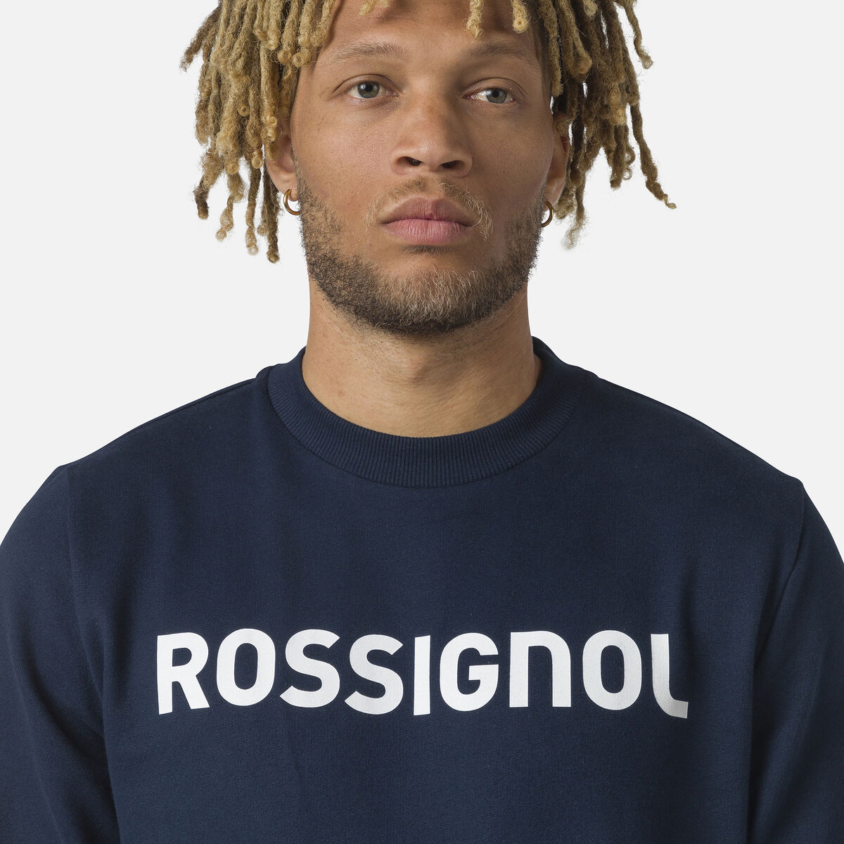 Herrensweatshirt mit Logo und Rundhalsausschnitt