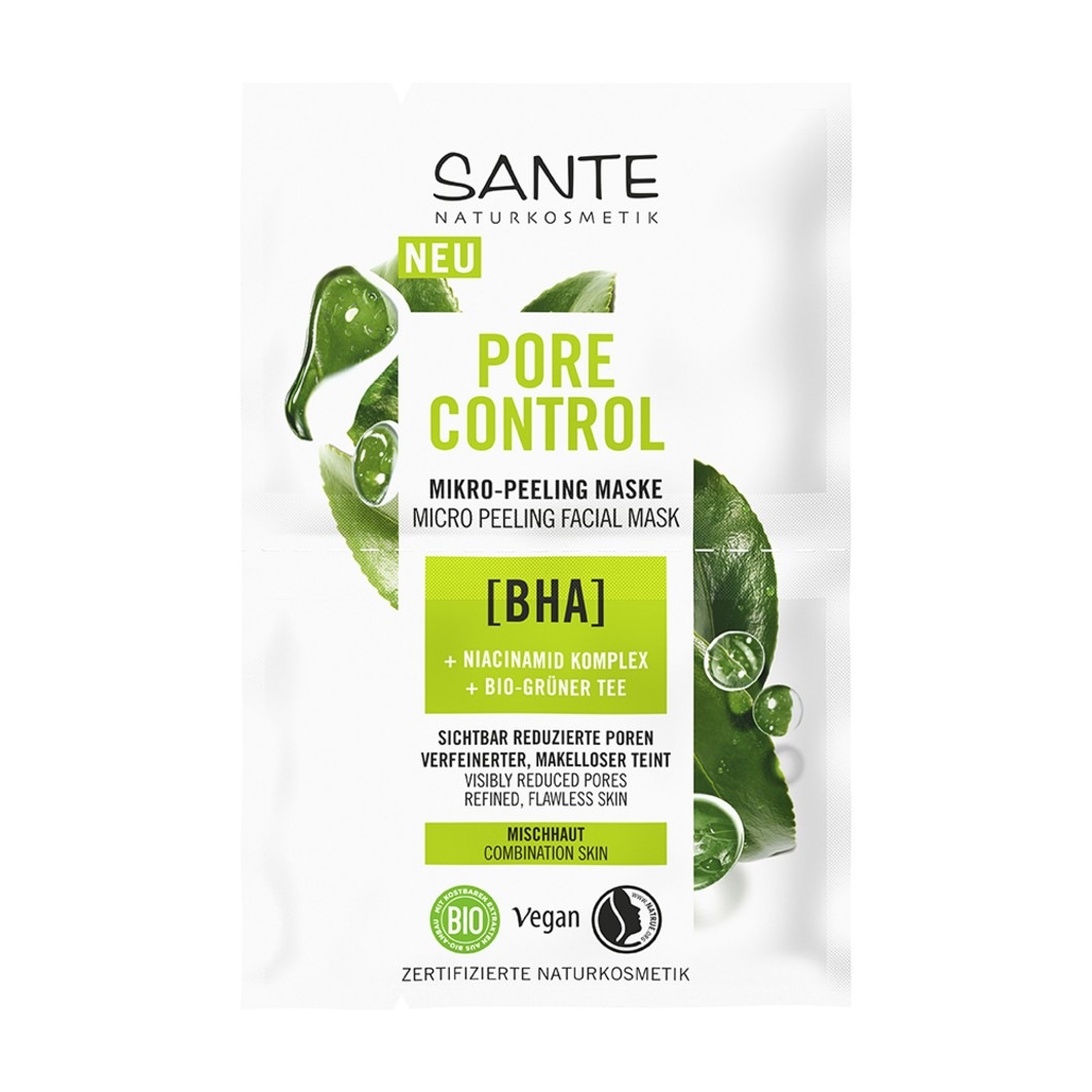 Mikro-Peeling Maske mit BHA. Niacinamid Komplex & Bio-Grüner Tee