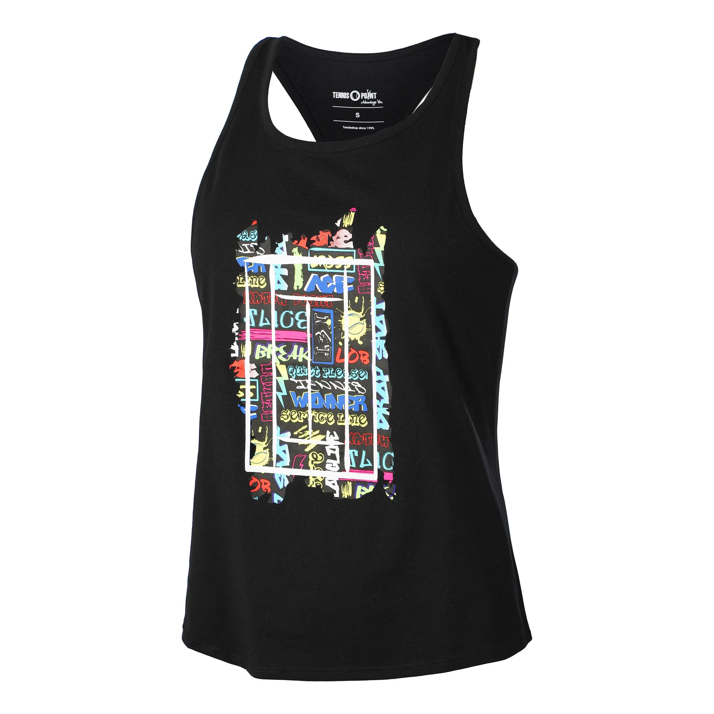 Graffity Tank-Top Damen - Schwarz, Mehrfarbig