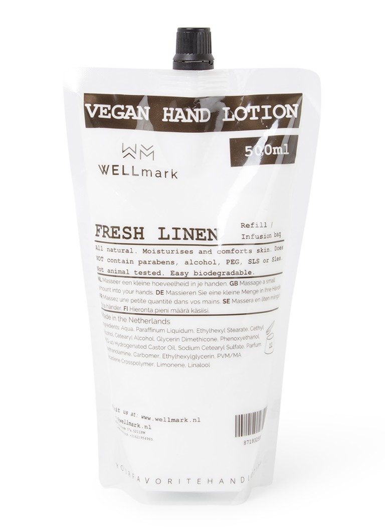 Loțiune de mâini Wellmark Fresh Linen, rezervă 500 ml