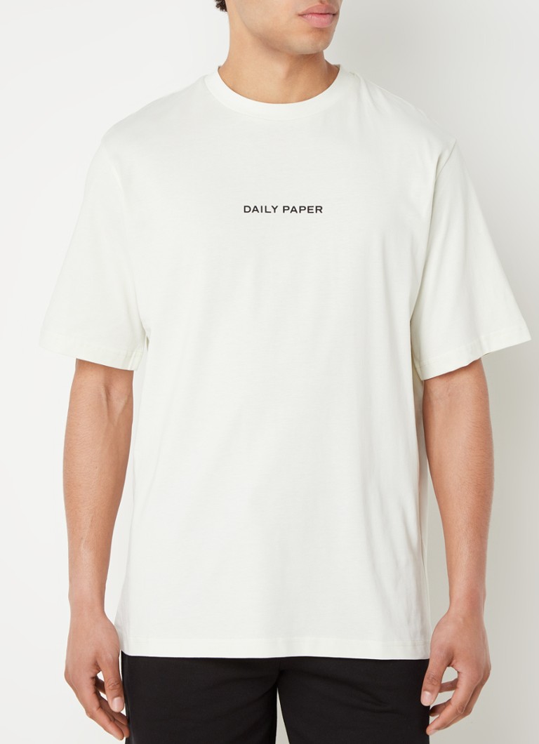 Tricou Daily Paper Rudo cu logo și imprimeu pe spate