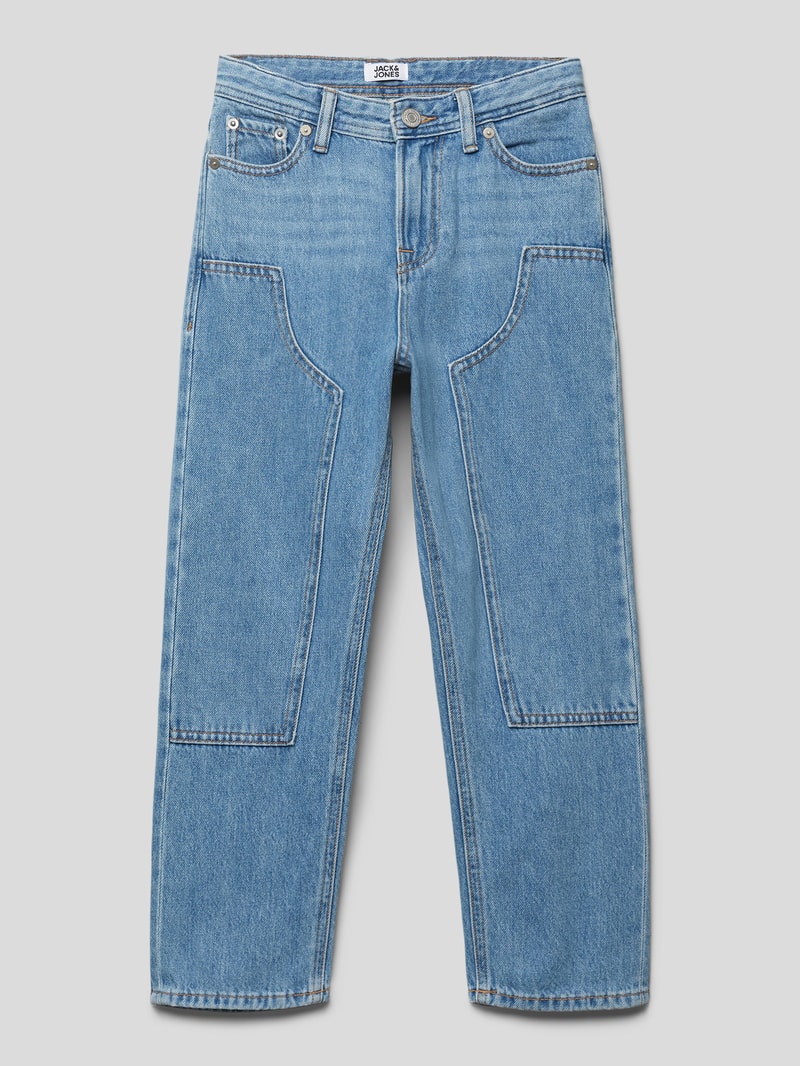 Jeans aus Baumwolle mit Zierbesatz Modell 'CHRIS' in blau
