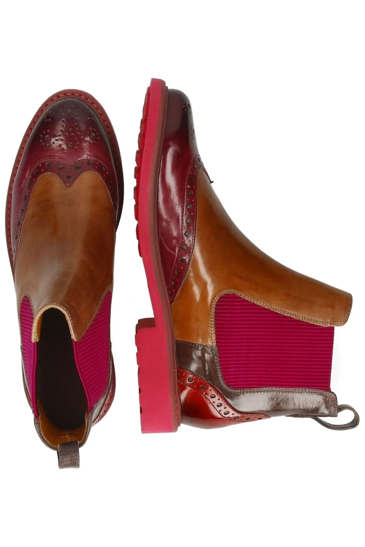 Melvin&Hamilton  Stiefelette - Mehrfarbig - Blockabsatz