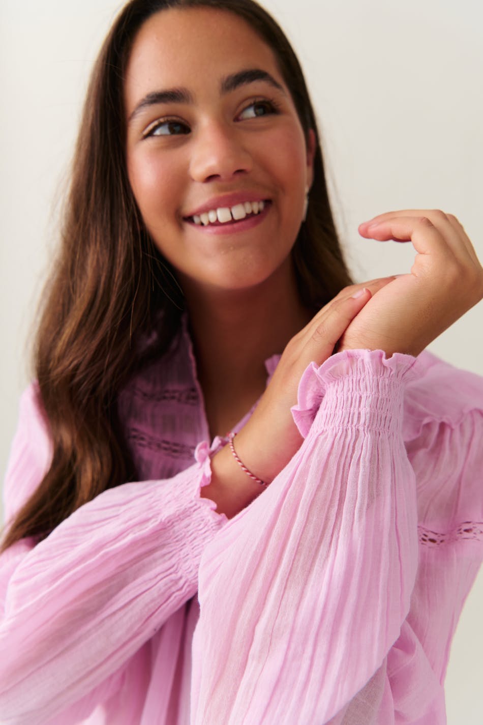 Y boho lace blouse