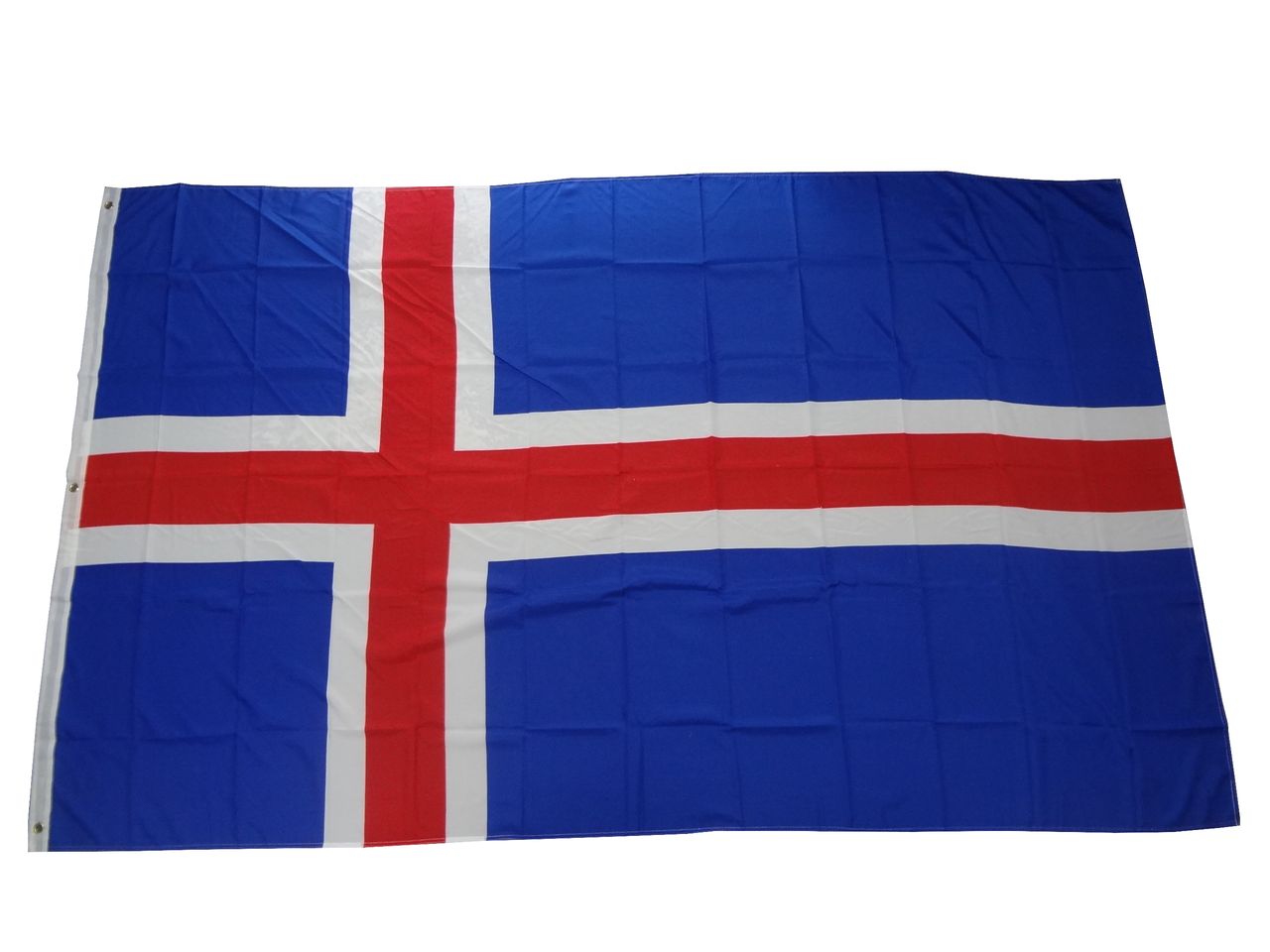 trends4cents Flagge Island 90 x 150 cm Fahne mit 2 Ösen 100g/m² Stoffgewicht Iceland Fahne Weltmeisterschaft