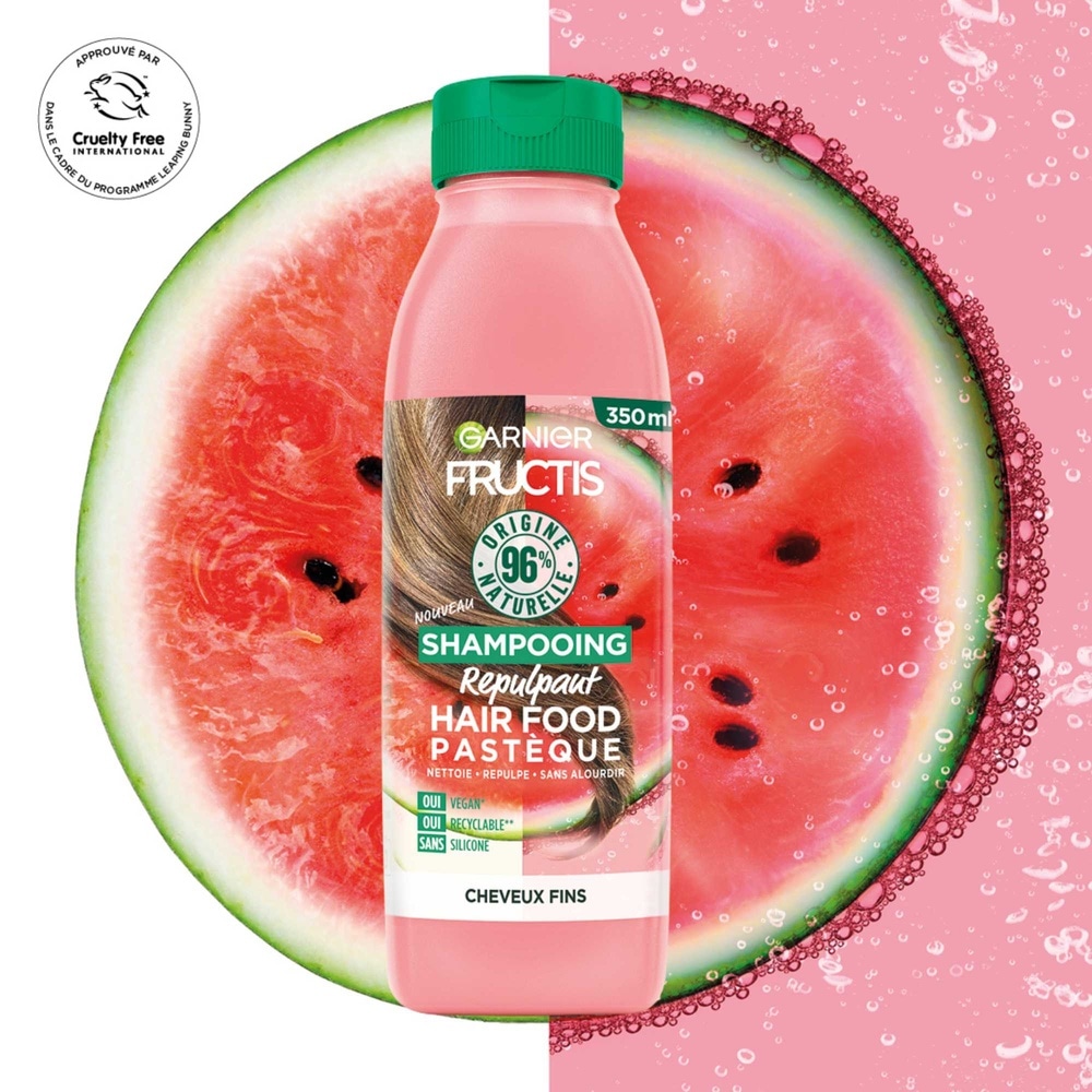 garnier Fructis Hair Food Shampooing vegan nourrissant à la pastèque