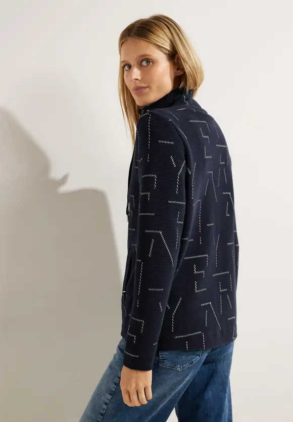 CECIL Sweatjacke mit Stehkragen