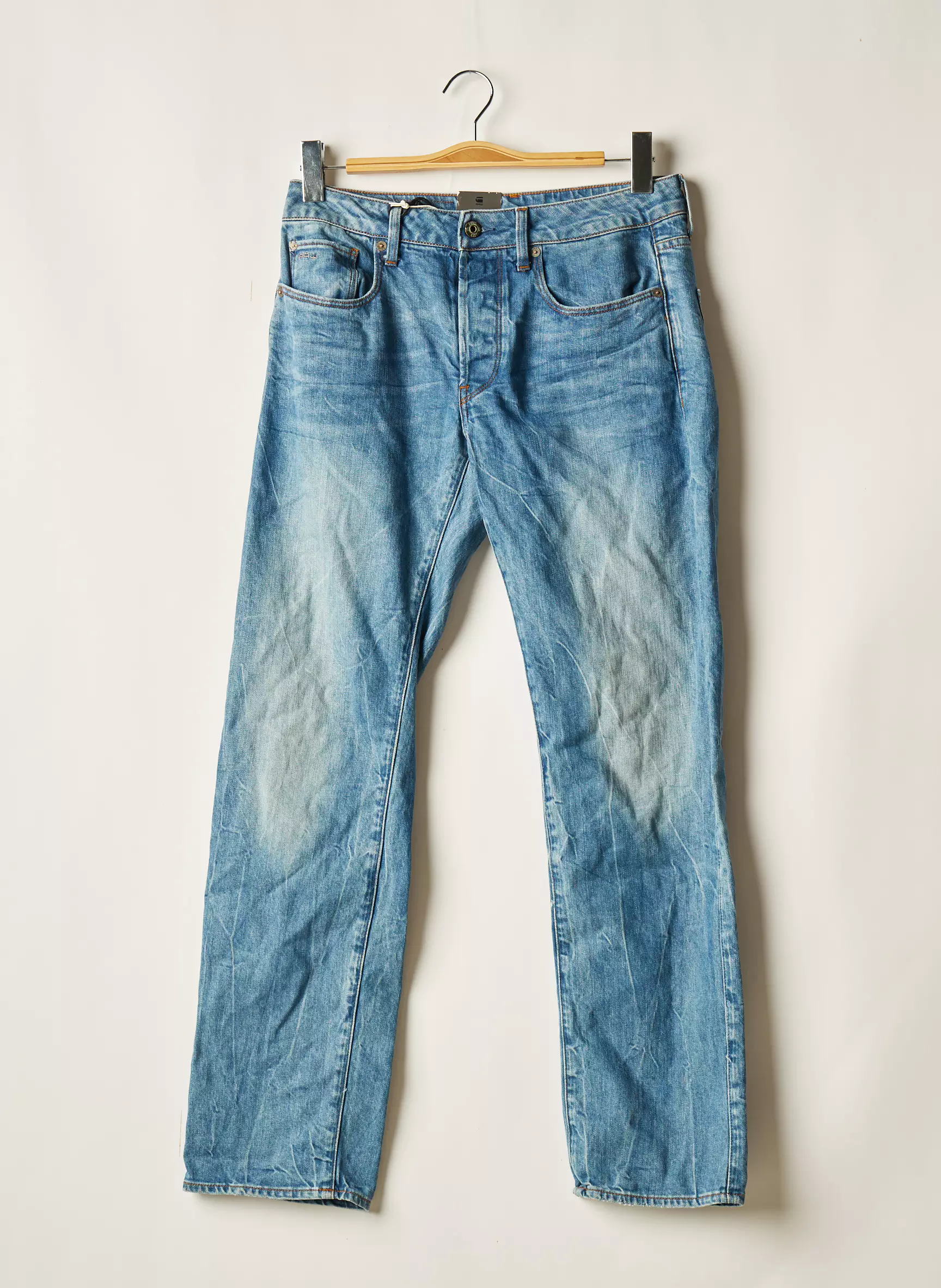 G Star Jeans Coupe Droite Homme couleur bleu