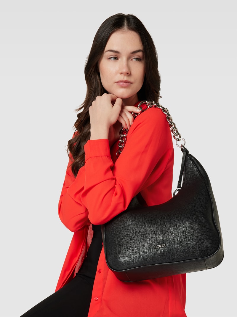 Handtasche in Leder-Optik Modell 'Josa' in schwarz