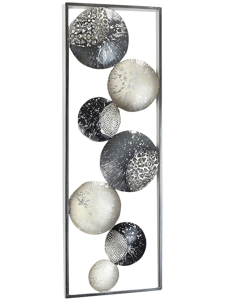 kobolo Metallbild SLICES in Grau günstig kaufen onesize