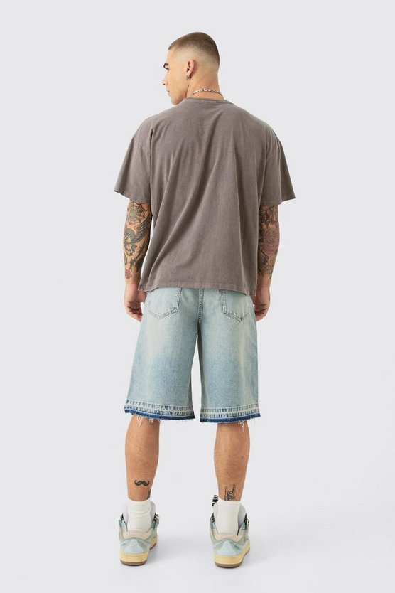 Kastiges Oversize T-Shirt mit Print