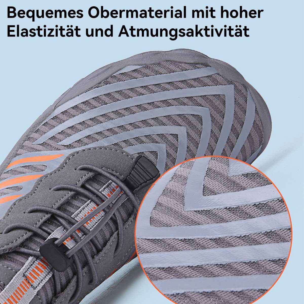 Hikeren Unisex Traillaufschuhe Wanderschuhe Sneaker Fitnessschuhe Zehenschuhe Barfußschuh Wasserdicht, rutschfest, verschleißfest