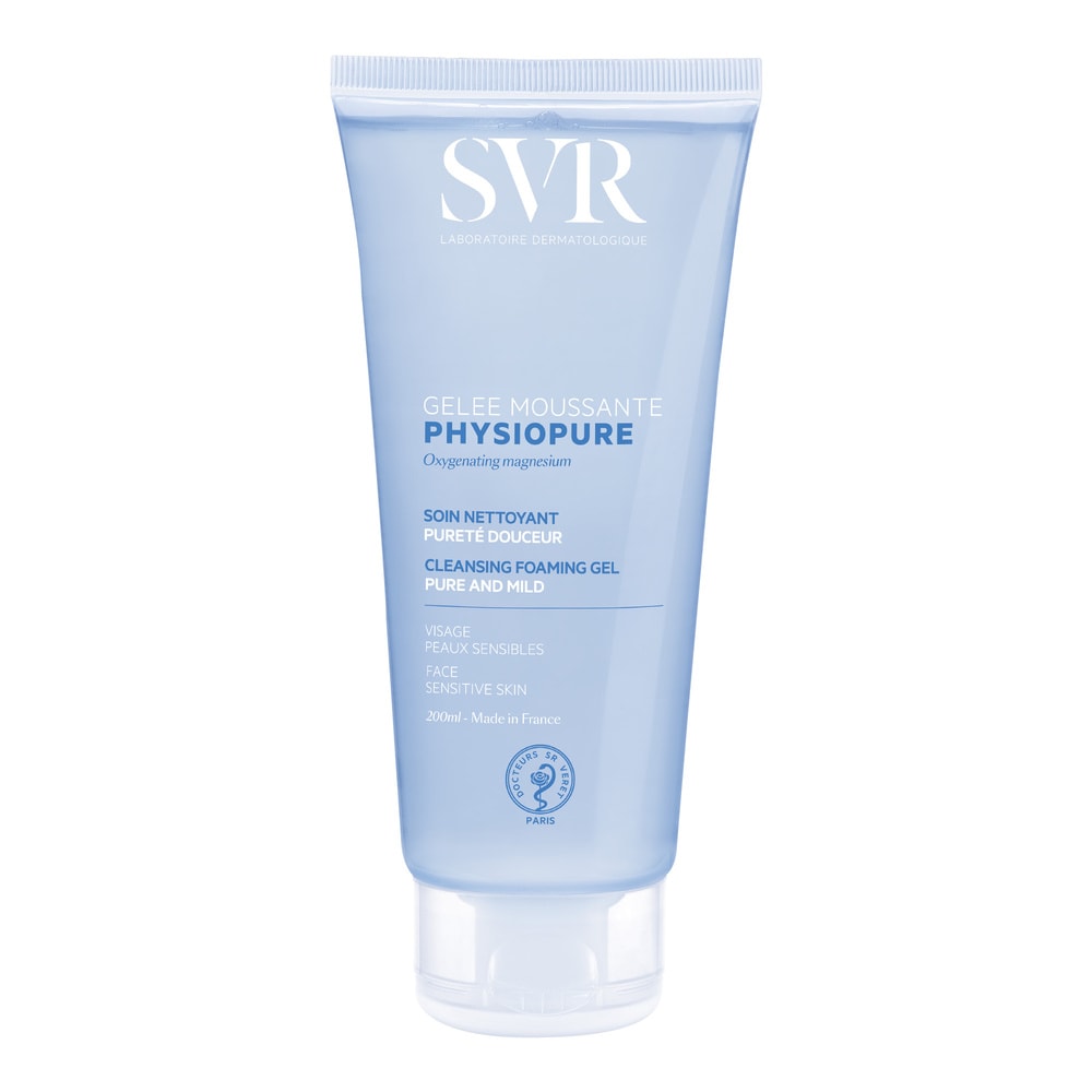 laboratoires svr Physiopure Gelée Mousse 200ml Démaquillant et Nettoyant