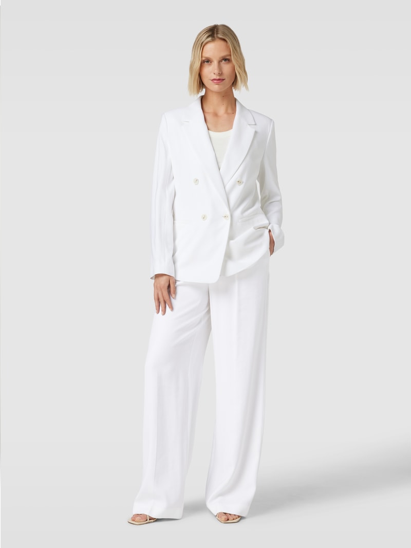 Blazer mit Leistentaschen in weiß