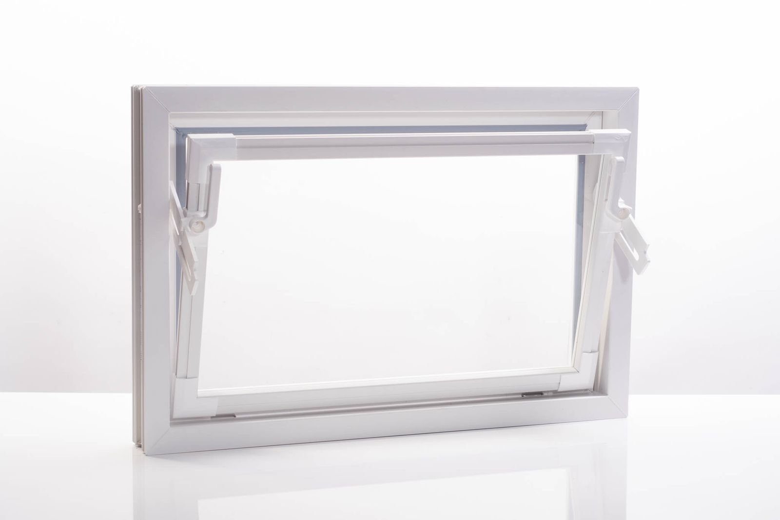 ACO Severin Ahlmann GmbH & Co. KG Kellerfenster ACO 60cm Nebenraumfenster Kippfenster Einfachglas Fenster weiß Kellerfenster, wärmeisolierende Kunststoff-Hohlkammerprofile
