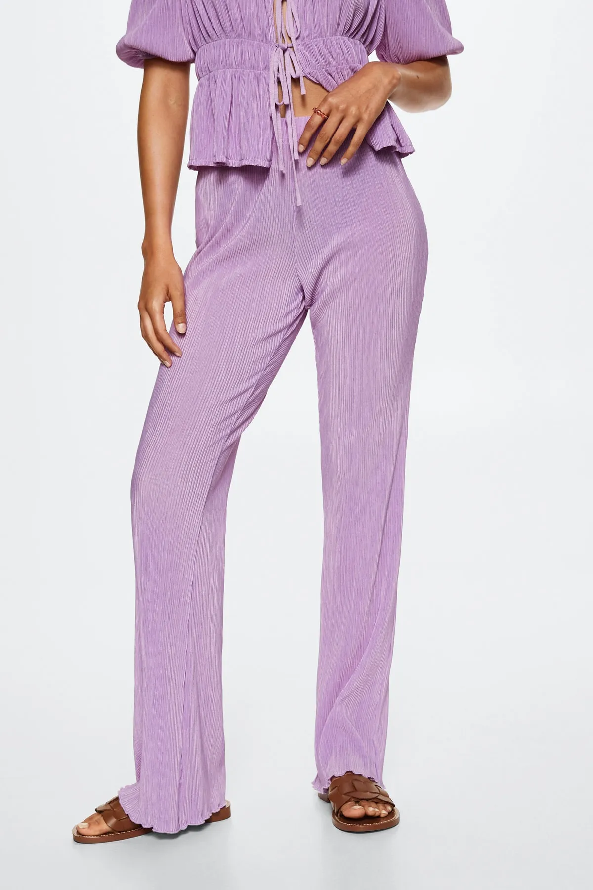 MANGO  Lila Damenhose 37082003