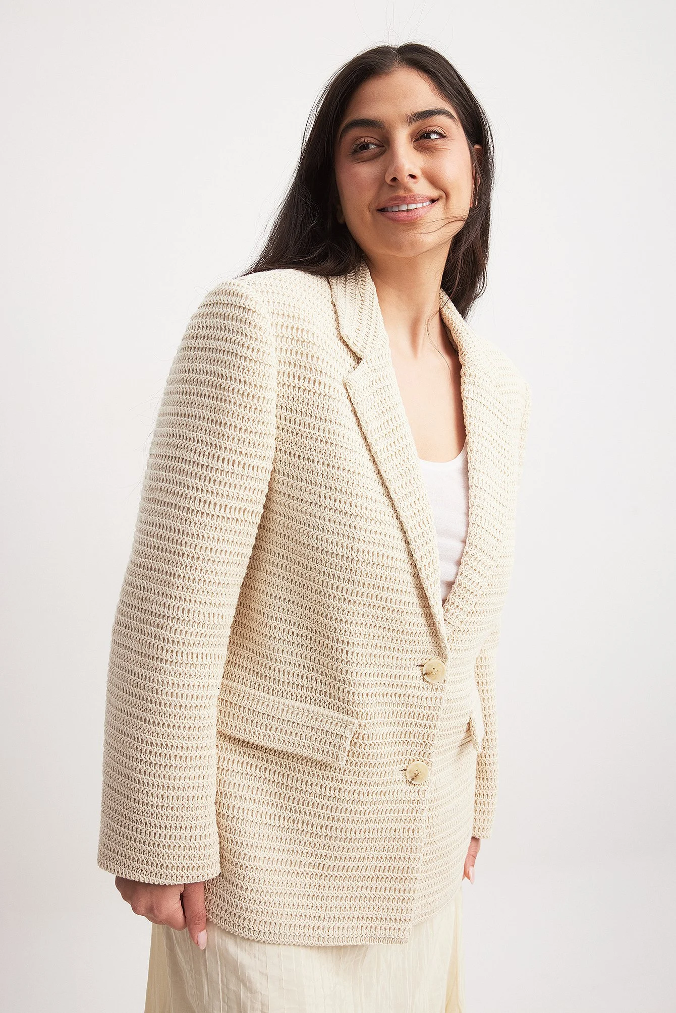 Gehäkelter Oversize-Blazer